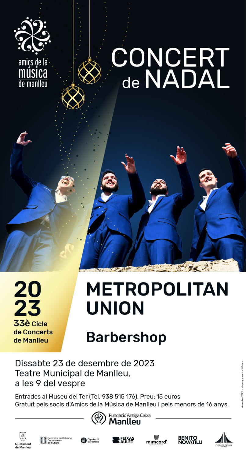 Cartell Concert Nadal Metropolitan Union 23.12