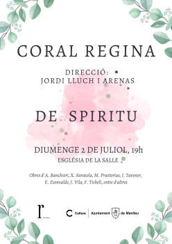 Cartell Coral Regina concert De Spiritu 2.07